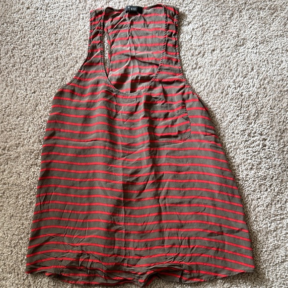 Forever 21 Tops - Forever 21 Red and Brown Striped Top